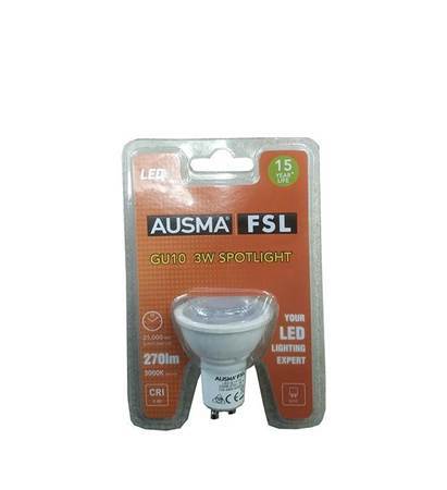 Picture of Aus LED GU10 3w 3000K W/W spotlight/1*100