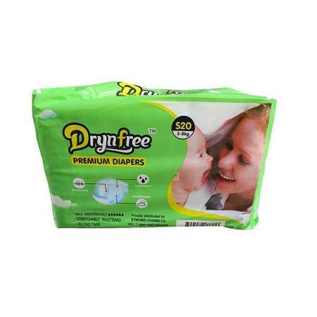 Picture of DRYNFREE 5*20P #S diapers/1*1