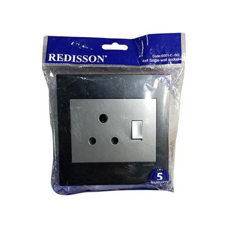 Picture of S001-C-SG 4*4Single wall socket /1*96