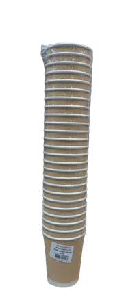 Picture of RkB250ML 25p RIPPLE 250ml paper cup(brown)/1*20