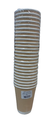 Picture of RkB350ML 25p RIPPLE 350ml paper cup(brown)/1*20