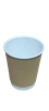 Picture of RkB250ML 25p RIPPLE 250ml paper cup(brown)/1*20