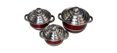 Picture of K-504 16 18 20 22 4PCS POT red/1*12