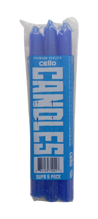Picture of Cello 12*450g blue candles/1*1