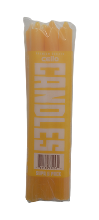 Picture of Cello 12*450g yellow candles/1*1