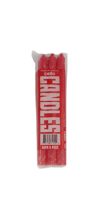 Picture of Cello 12*450g red candles/1*1
