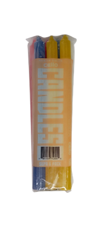 Picture of Cello 12*450g rainbow candles/1*1