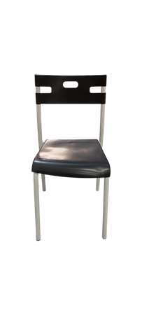 Picture of Stackable plastic chair with metal frame/1*5
