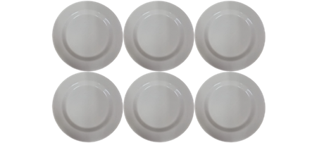 Picture of P1007-11 1p round plate 11 white/1*72