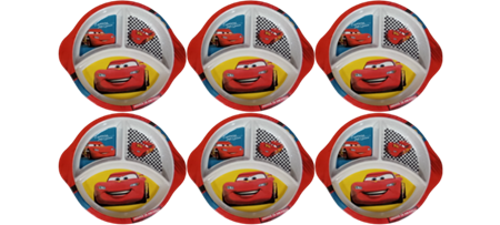 Picture of P1011-10B 1p kids divided snack plater/1*66