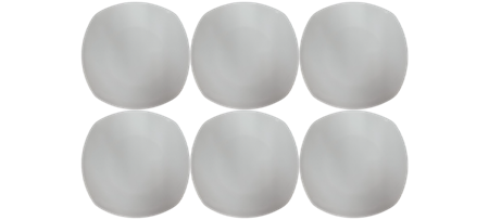 Picture of P1001-10 1p Square plate 10 white/1*72