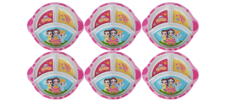 图片 P1011-10F 1p kids divided snack plater/1*66