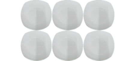 Picture of P1001-10 1p Square plate 10 cyan/white/1*72