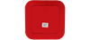 图片 SP1021-10.5B 1p quare  plate red/white/1*50