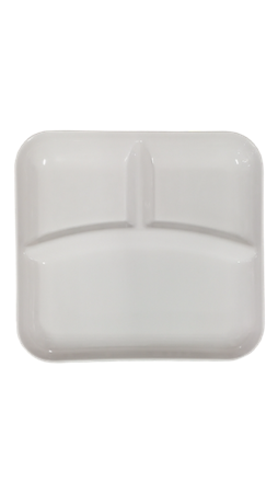 图片 P1008-9 rectangular divided plate white/1*100