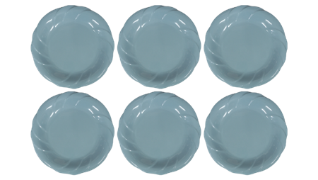 Picture of P1025-10 1p round flower plate 10 bl/1*72