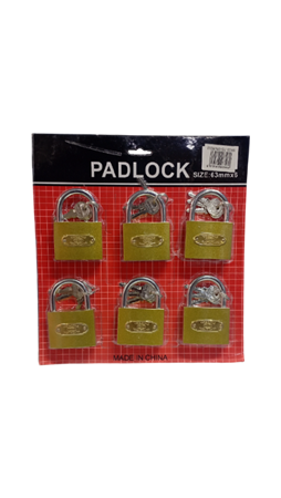 Picture of GJ63*6 63mm 6p padlocks/1*20