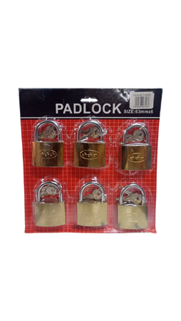 Picture of TJ 63mm*6 6p padlocks/1*20