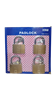 Picture of XBW-063 4pcs 75mm PADLOCK/1*20
