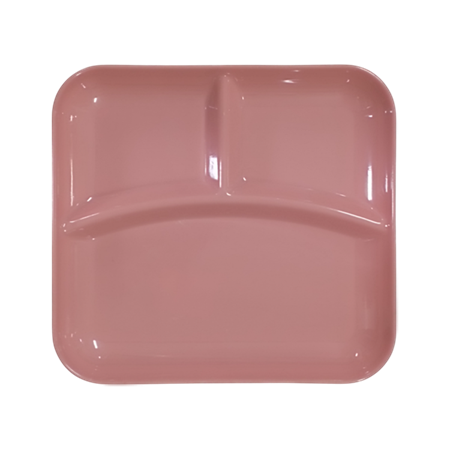 图片 P1008-9 rectangular divided plate peach/1*100