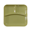 Picture of P1008-9 rectangular divided plate yellow/1*100