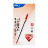 Picture of EQ4-RD 50P Ballpoint Pen Clear Barrel 1mm/1*36