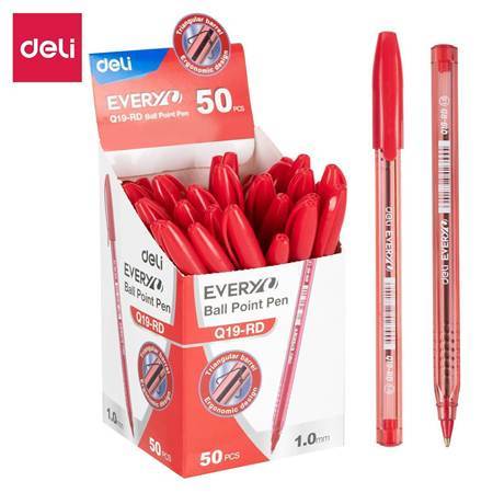 Picture of EQ19-RD 50p Ballpoint Pen 1.0mm Red/1*36