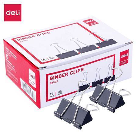 Picture of E38562 Foldback Clip 41mm Black Box 12's/1*108