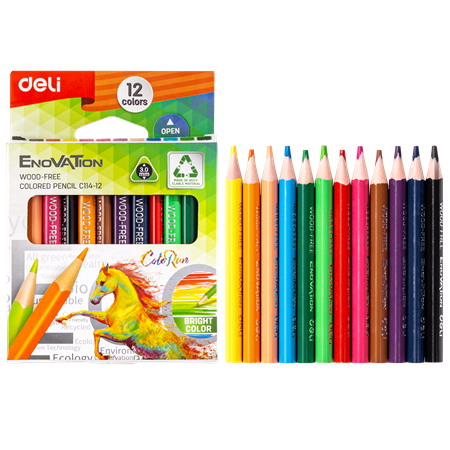 Picture of EC114-12 Enovation Colored Pencil 12 Colors/1*144