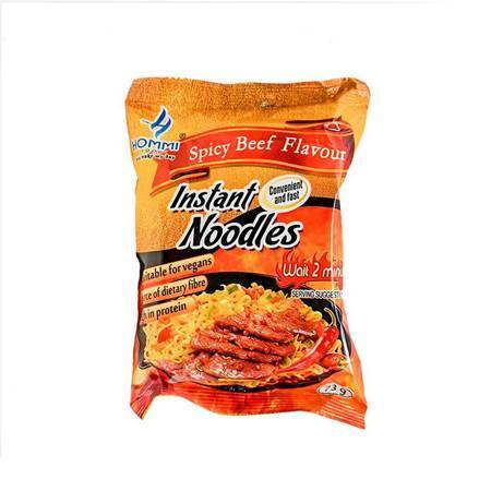 Picture of HOMMI noodles spicy beef 10*5*73g/1*1