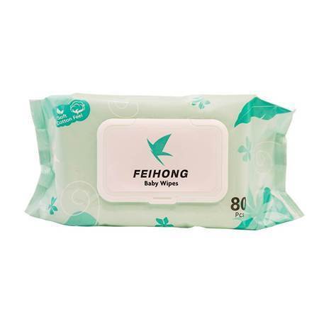 Picture of FEIHONG baby wipes 80pcs(GREEN)/1*24