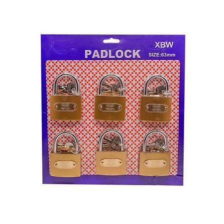 Picture of 13388-07 (xbw-007)6P 63mm padlocks/1*20