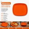 Picture of P1004-8 1pSquare plate 8 orange/1*96