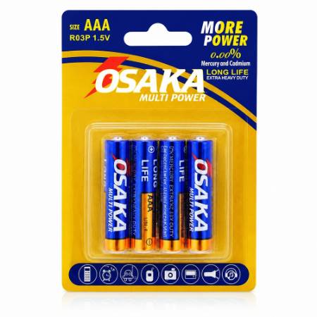 Picture of R03p AAA 1.5v (OSAKA BATTERY)4p/1*216