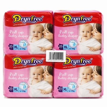 Picture of DRYNFREE 4*25P #XL pullup baby diaper/1*1
