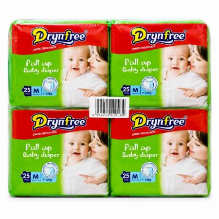 Picture of DRYNFREE 4*25P #M pullup baby diaper/1*1