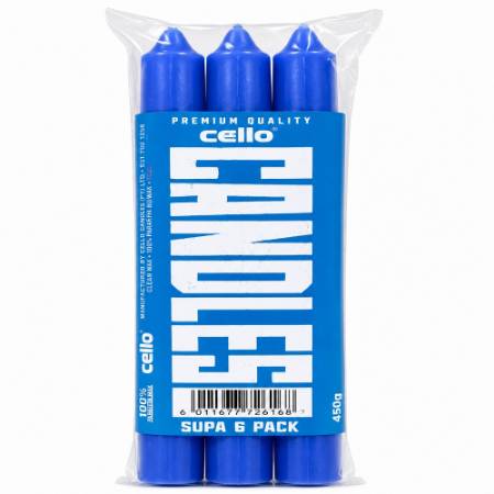 Picture of Cello 12*450g blue candles/1*1