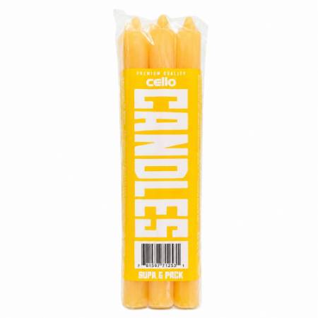 Picture of Cello 12*450g yellow candles/1*1
