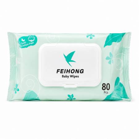 Picture of FEIHONG baby wipes 80pcs(GREEN)/1*24