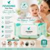 Picture of FEIHONG baby wipes 80pcs(GREEN)/1*24