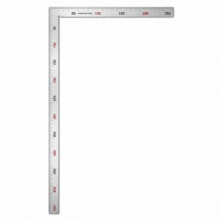 Picture of KM-MC RULER siver try square 500*1.2/1*200