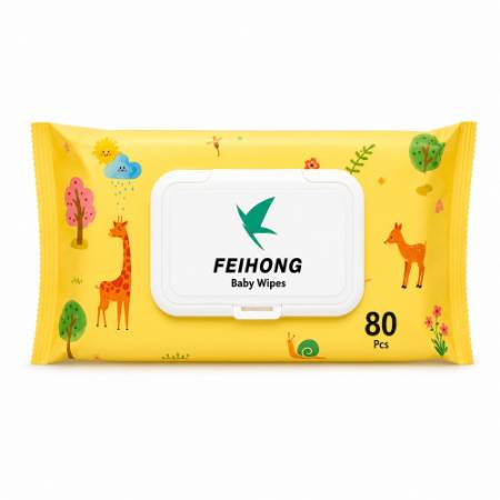Picture of FEIHONG baby wipes 80pcs(YELLOW)/1*24
