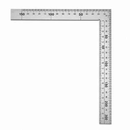 Picture of KM-MC RULER siver try square 300*1.2/1*200