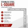 Picture of KM-MC RULER siver try square 300*1.2/1*200