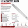 Picture of KM-MC RULER SILVER 50CM*0.7/1*300