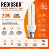 Picture of 20w B22 RED energy saver 2u/1*100