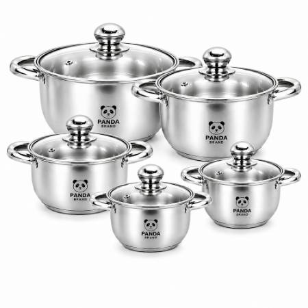 Picture of PB-P002 PANDA POT 10PCS S/S LID POT/1*6