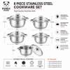 Picture of PB-P001 PANDA POT 8PCS S/S LID POT/1*6