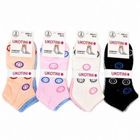 Picture of UB58-1 UKOTINI 12pairs 4-7 socks/1*200