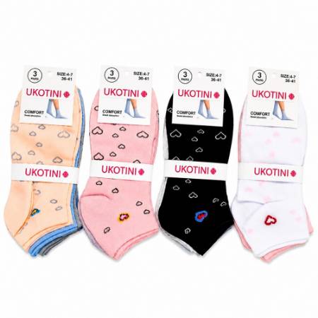 Picture of UB58-3 UKOTINI 12pairs 4-7 socks/1*200